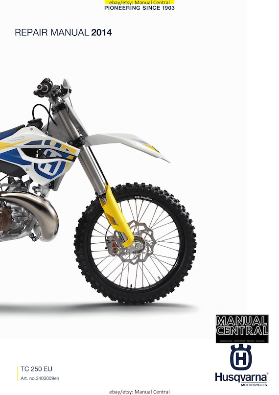 Husqvarna 2014 - TC 250 EU - Service Workshop Repair Manual