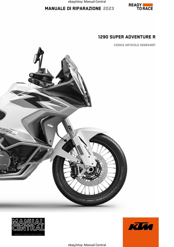 Italian Language - KTM 2023 - 1290 Super Adventure R - Manuale Di Riparazione