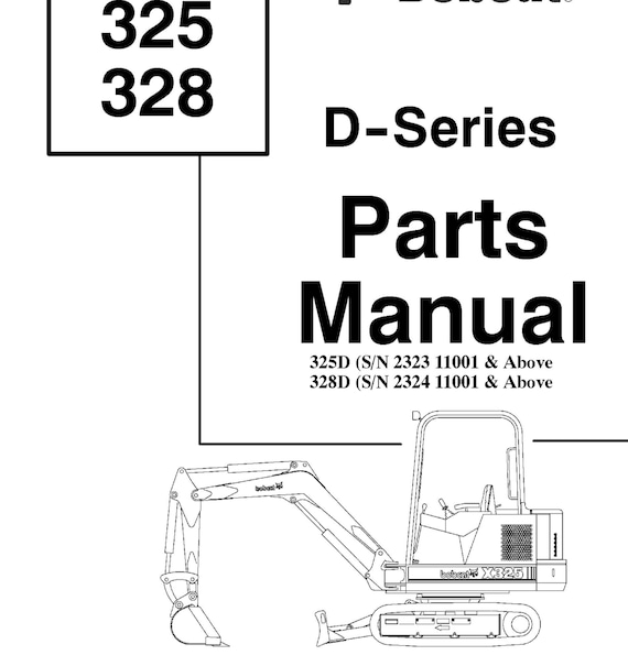 Bobcat 325D & 328D - Parts Manual - D Series