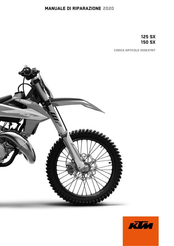 Italian Language - KTM 2020 - 125 150 SX - Manuale Di Riparazione