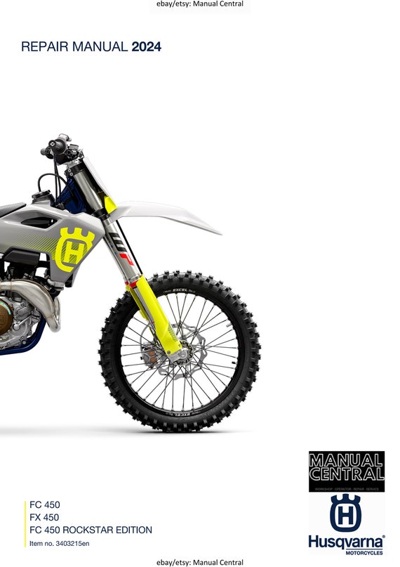 Husqvarna 2024 - FC FX 450 Rockstar Edition - Service Workshop Repair Manual