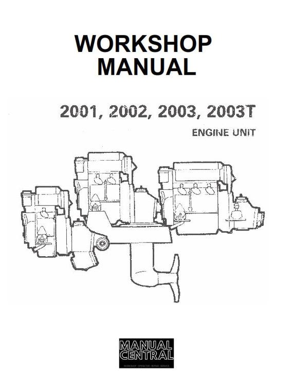 Volvo Penta - Engine Unit - 2001 2002 2003 2003T - Workshop Service Repair Manual