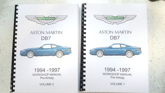 Printed - Aston Martin DB7  (Pre Airbag) Workshop Service Repair Manual 1994 to 1997 - Includes Wiring Diagrams