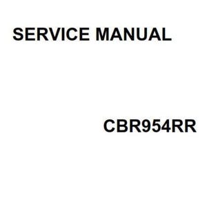 Honda CBR954RR - 2002 - Workshop Service Repair Manual