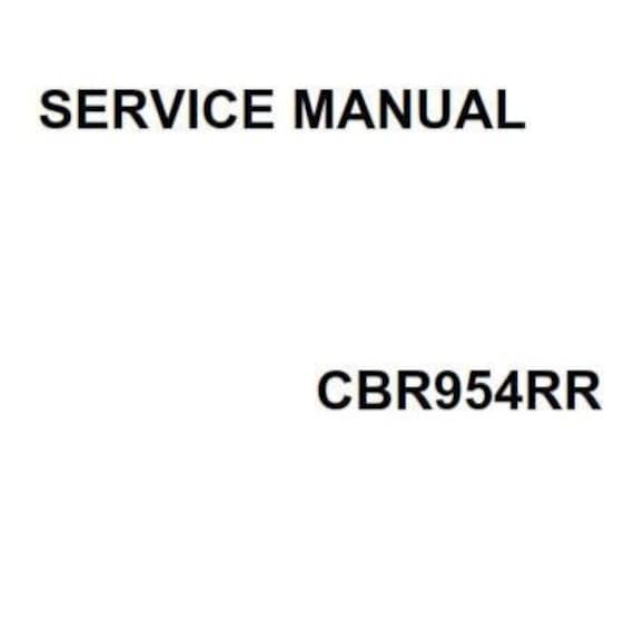 Honda CBR954RR - 2002 - Workshop Service Repair Manual