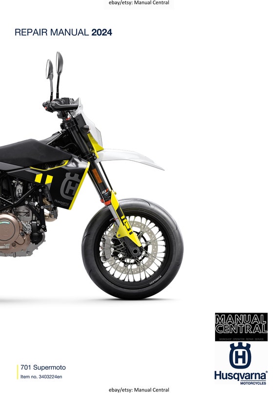 Husqvarna 2024 - 701 Supermoto US Edition - Service Workshop Repair Manual