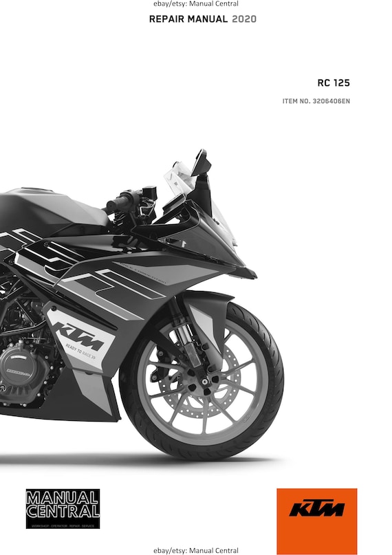 KTM 2020 - RC 125 - Service Workshop Repair Manual