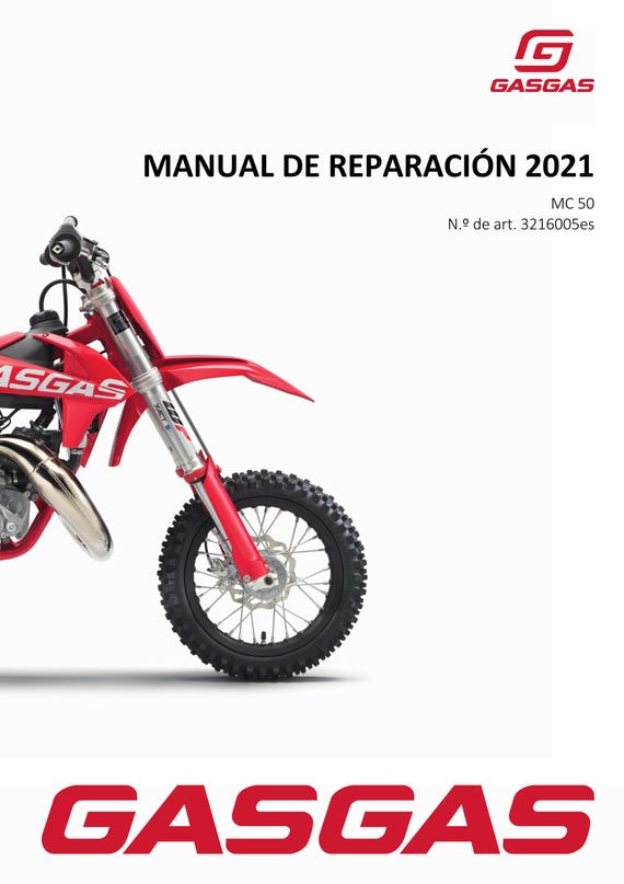 Spanish Language - Gasgas 2021 - MC 50 - Manual de Reparacion