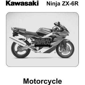Kawasaki Ninja ZX-6R - 2000 to 2008 - Workshop Service Repair Manual