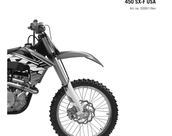 KTM 2012 - 450 SX-F Eu Usa - Workshop Service Repair Manual