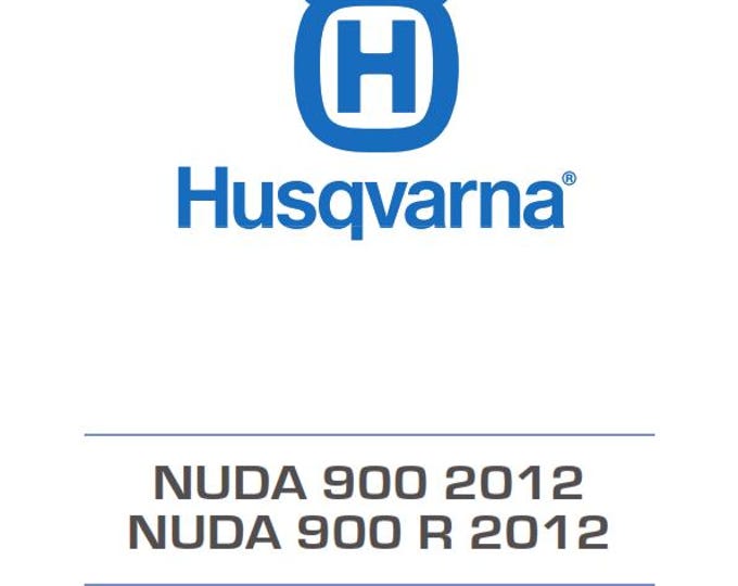 Husqvarna 2012 - NUDA 900 R - Service Workshop Repair Manual