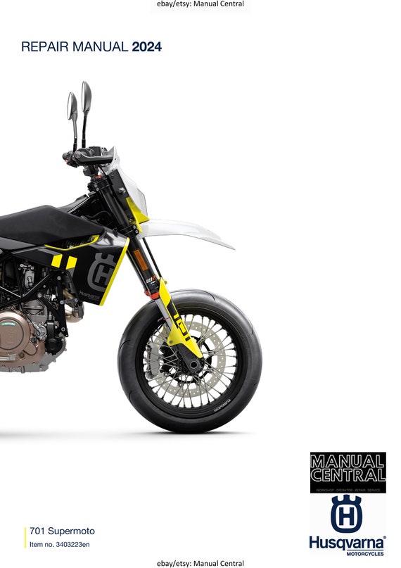 Husqvarna 2024 - 701 Supermoto EU Edition - Service Workshop Repair Manual