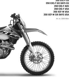 KTM 2014 - 350 Exc-f Xcf-w Six Days - Service Workshop Repair Manual