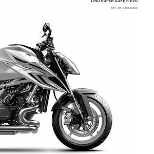 German Language - KTM 2022 - 1290 Super Duke R Evo - Reparaturanleitung - Service Workshop Repair Manual