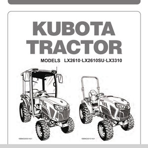 Kubota Tractor - LX2610 LX2610SU LX3310 Operator Manual