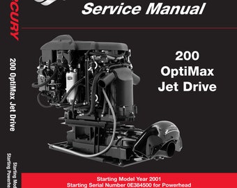 Mercury 200 Optimax Jet Drive - Service Workshop Repair Manual