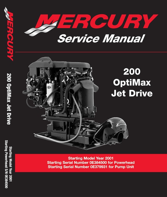 Mercury 200 Optimax Jet Drive - Service Workshop Repair Manual