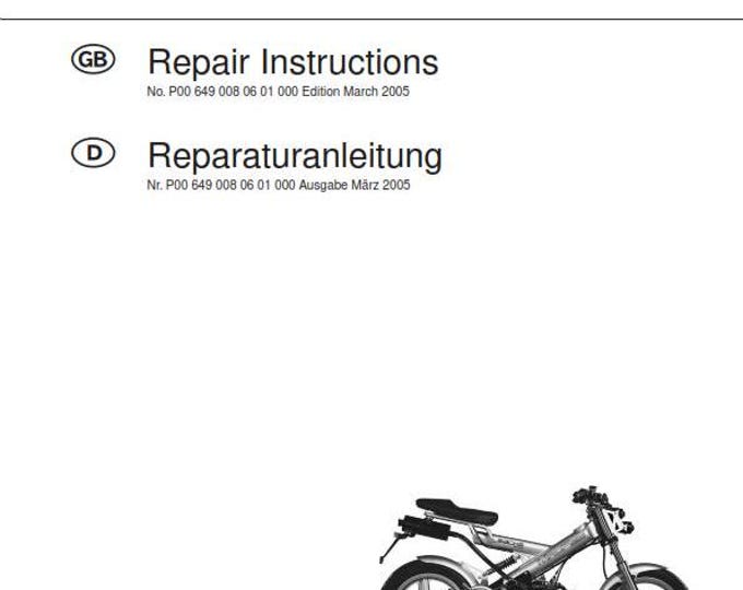 Sachs Madass 50 Workshop Service Repair Manual - English & German Language