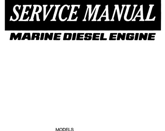 Yanmar Marine Diesel Engine -  4jh2e 4jh2-te 4jh2-hte 4jh2-dte - Service Workshop Repair Manual