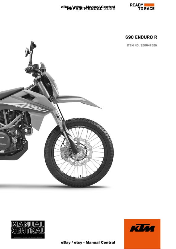 KTM 2022 - 690 Enduro R EU - Service Workshop Repair Manual
