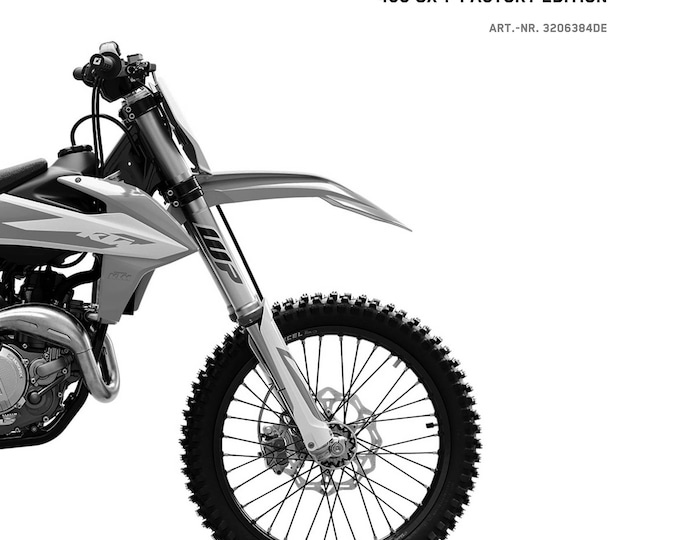 German Language - KTM 2020 - 450 Xc-f Sx-f Cairoli Factory Edition - Reparaturanleitung - Service Workshop Repair Manual