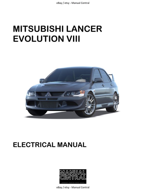 Mitsubishi Lancer Evolution Evo VIII 8 - Electrical Wiring Diagrams