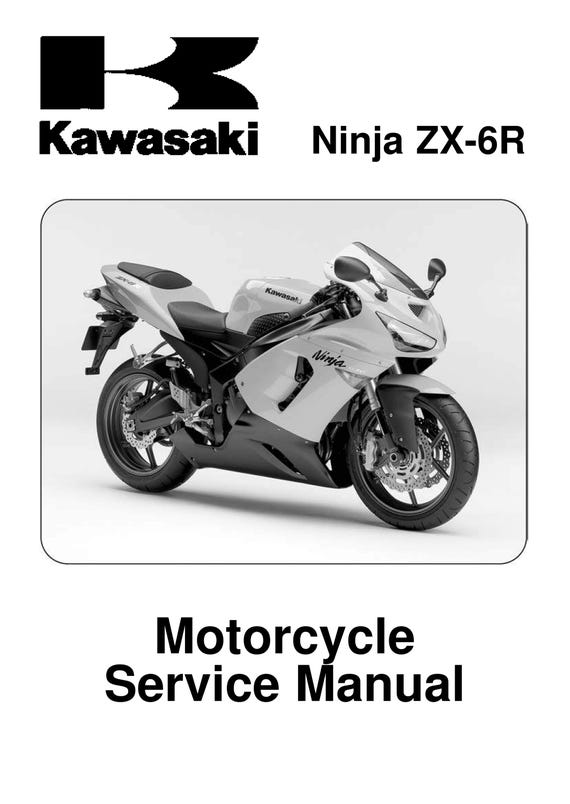 Kawasaki Ninja ZX-6R ZX6636-C1- 2005 - Workshop Service Repair Manual