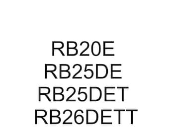 Nissan R33 Engines - RB20E RB25DE RB25DET RB26DETT - Workshop Service Repair Manual