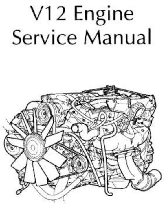 Jaguar V12 Engine - 1995 Edition Service Workshop Repair Manual