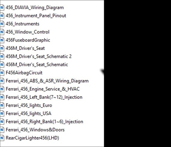 Download - Ferrari 456 456M wiring schematics diagrams - 2019/2020 revisions