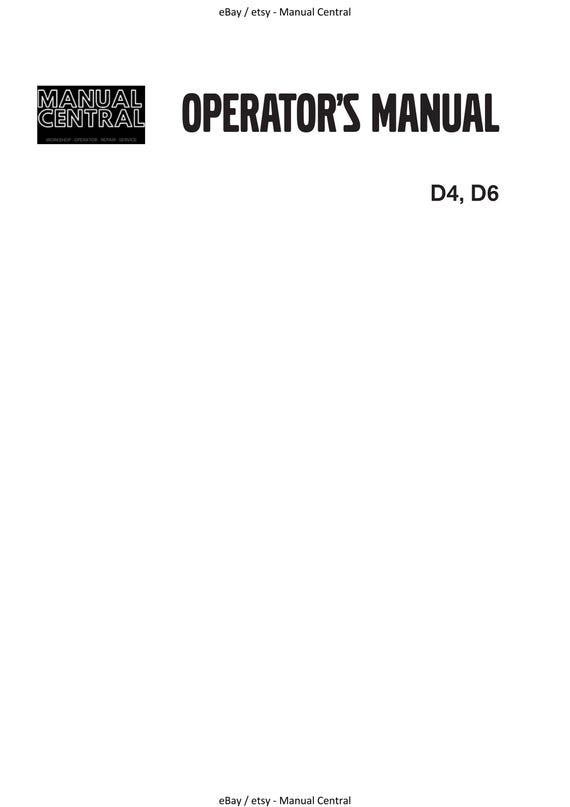 Volvo Penta - D4 D6 - Operator Manual