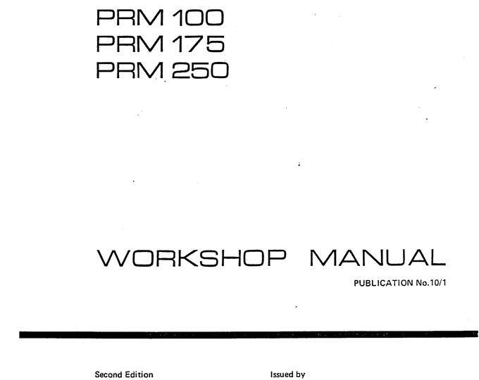 PRM - Hydraulic Marine Gearbox - 100 175 250 - Workshop Service Repair Manual