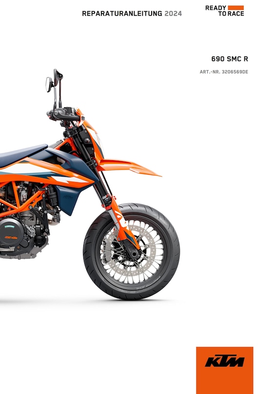 German Language - KTM 2024 - 690 SMC R EU Edition - Reparaturanleitung - Service Workshop Repair Manual