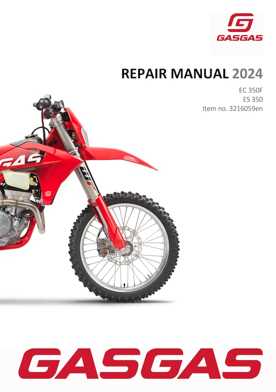 GasGas 2024 - ES 350F ES 350 - Service Workshop Repair Manual