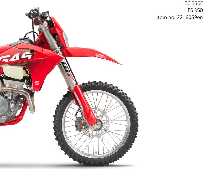 GasGas 2024 - ES 350F ES 350 - Service Workshop Repair Manual