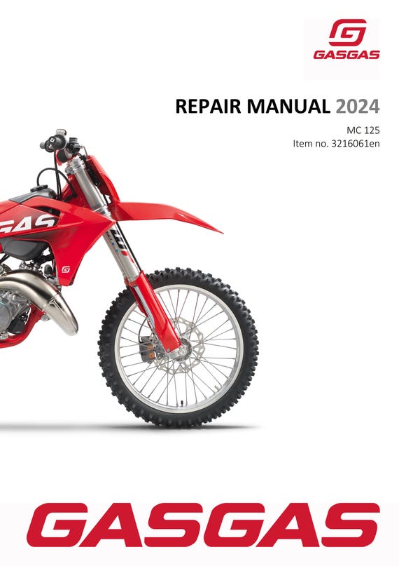 GasGas 2024 - MC 124 - Service Workshop Repair Manual