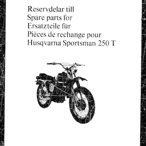 Husqvarna 1967 Motocross 250T - Parts Manual