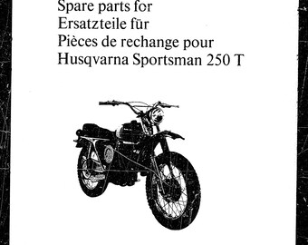 Husqvarna 1967 Motocross 250T - Manual de piezas