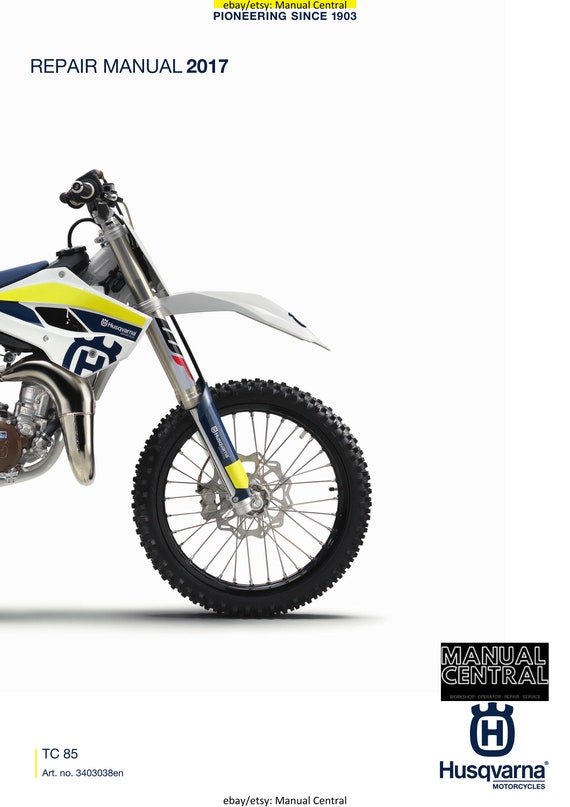 Husqvarna 2017 - TC 85 17/14 19/16 - Service Workshop Repair Manual