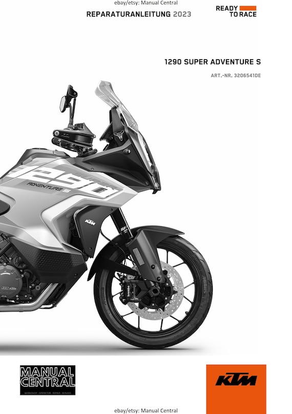 German Language - KTM 2023 - 1290 Super Adventure S - Reparaturanleitung - Service Workshop Repair Manual