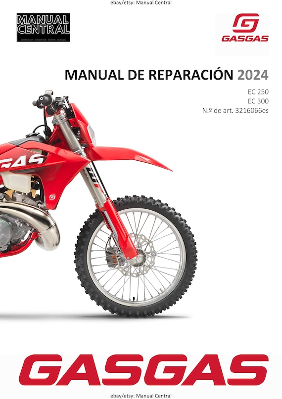 Spanish Language - Gasgas 2024 - EC 250 300 - Manual de Reparacion