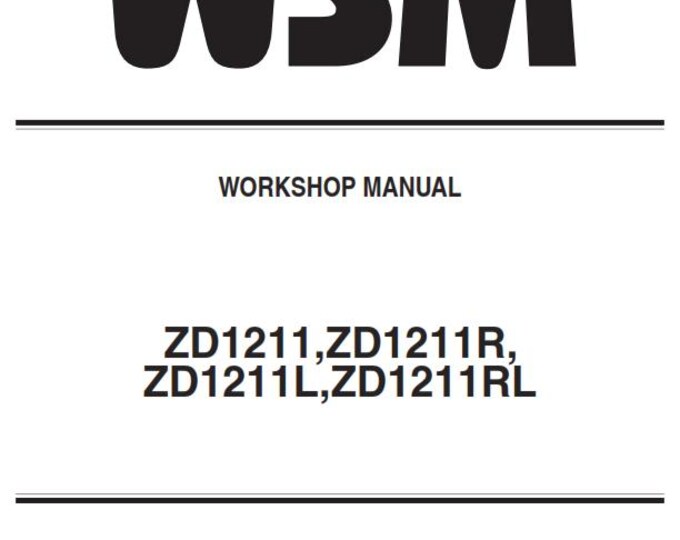 Kubota ZD1211 ZD1211R ZD1211L ZD1211RL - Workshop Service Repair Manual