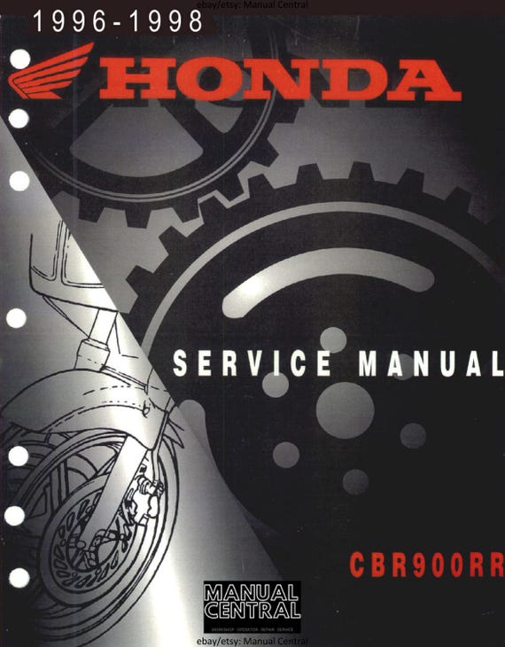 Honda CBR900RR - 1996 1997 1998 - Workshop Service Repair Manual
