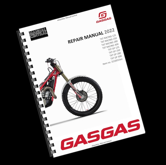 Printed - GasGas 2022 - TXT RACING GP 125 250 280 300 - Service Workshop Repair Manual