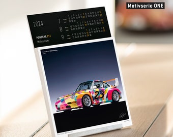 Porsche 911 Kalender 2024 (2. Auflage). Den 911er perfekt in Szene gesetzt. Faszinierende Fotos von René Staud als edler Tischkalender.