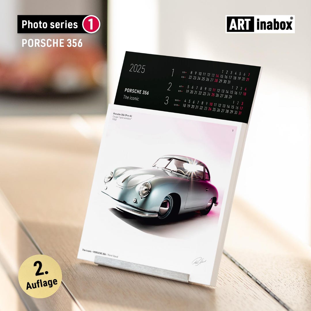Porsche 356 Calendar 2025 2nd Edition Photo Series 1 Fascinating