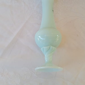 Vintage opaline glass vases-vases-retro blue milk glass vase -French Italian Soft Pastel Vases-Pastel Colour Opaline Vase