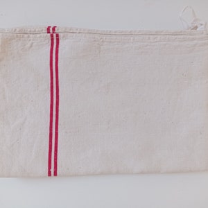 lot of 2 Antique French white red hand monogrammed -Vintage French Traditional kitchen cloth Towel-Linen Lin Towel-Linen Towel Kitchen Cloth