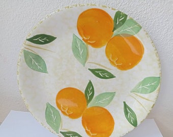 Grande assiette en céramique made in Italia assiette plate avec image de citron