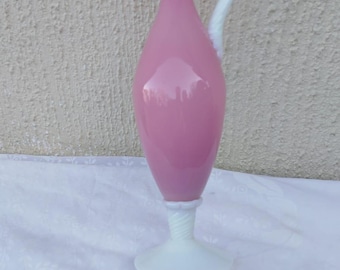 Vintage Opalglas Vasen-Vasen-Retro blau Milchglas Vase -Französisch Italienisch Weiche Pastell Vasen-Pastell Farbe Opaline Vase